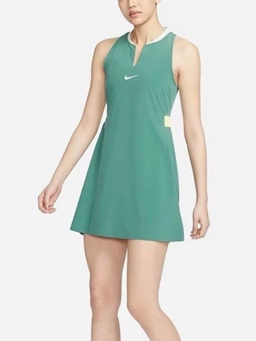 Nike Green Athletic Mini Dress with White Trim